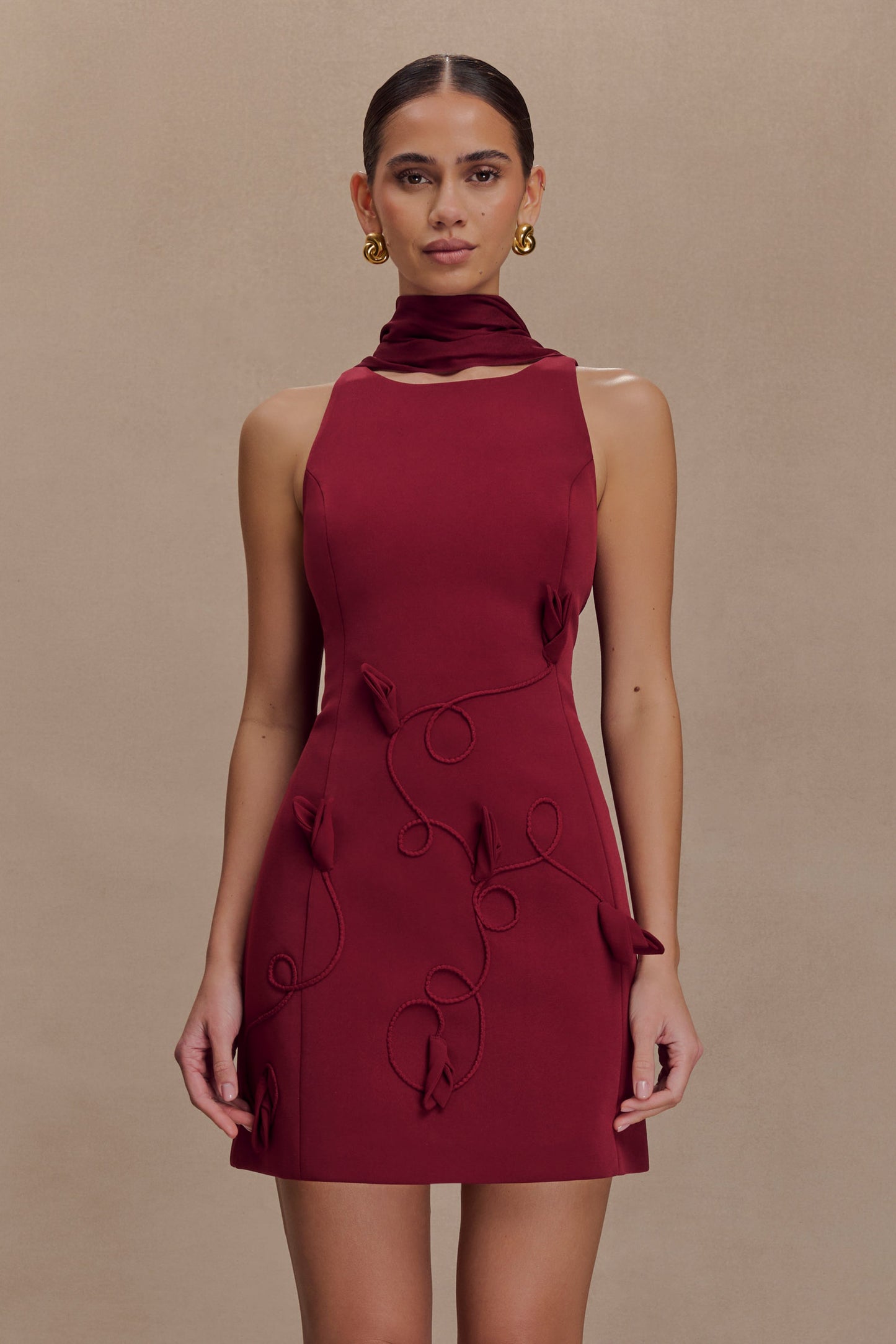 Skyler Mini Dress - Wine