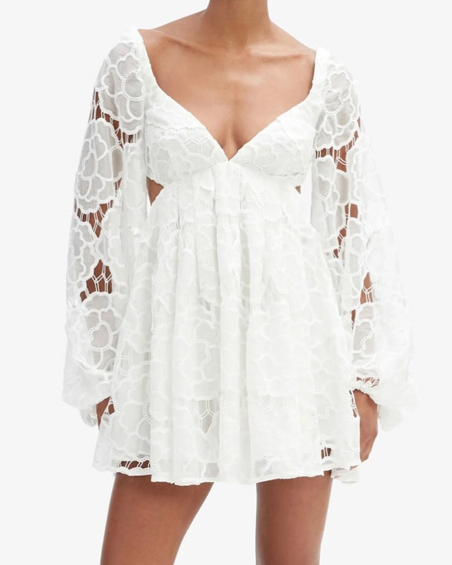 Primavera Embroidered Babydoll Dress