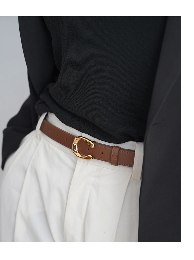 Isabella Gold Buckle Belt