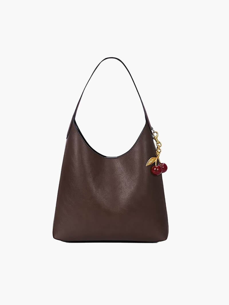 Amelia bag made of artificial leather with a cherry charm
