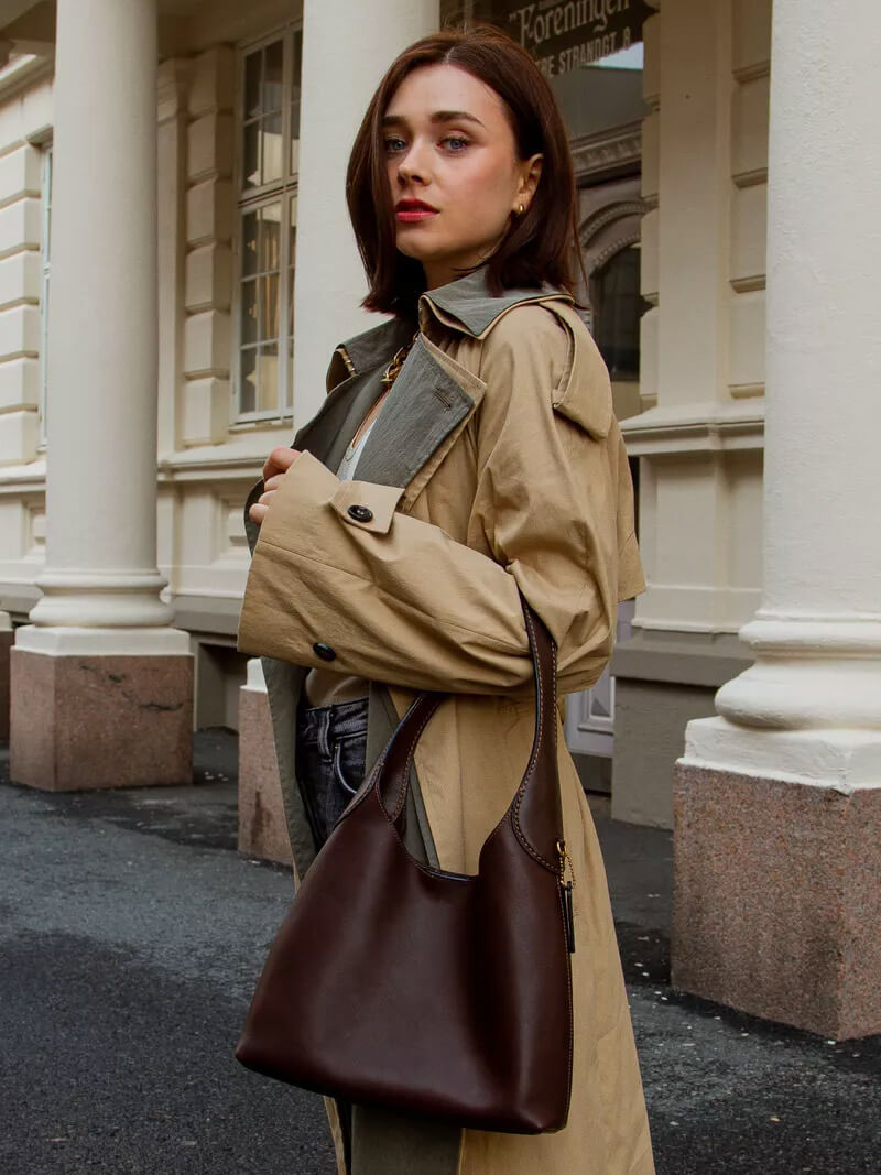 Amelia bag made of artificial leather with a cherry charm