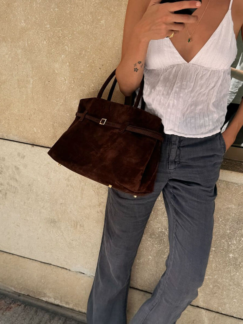 Purpose Suede Bag