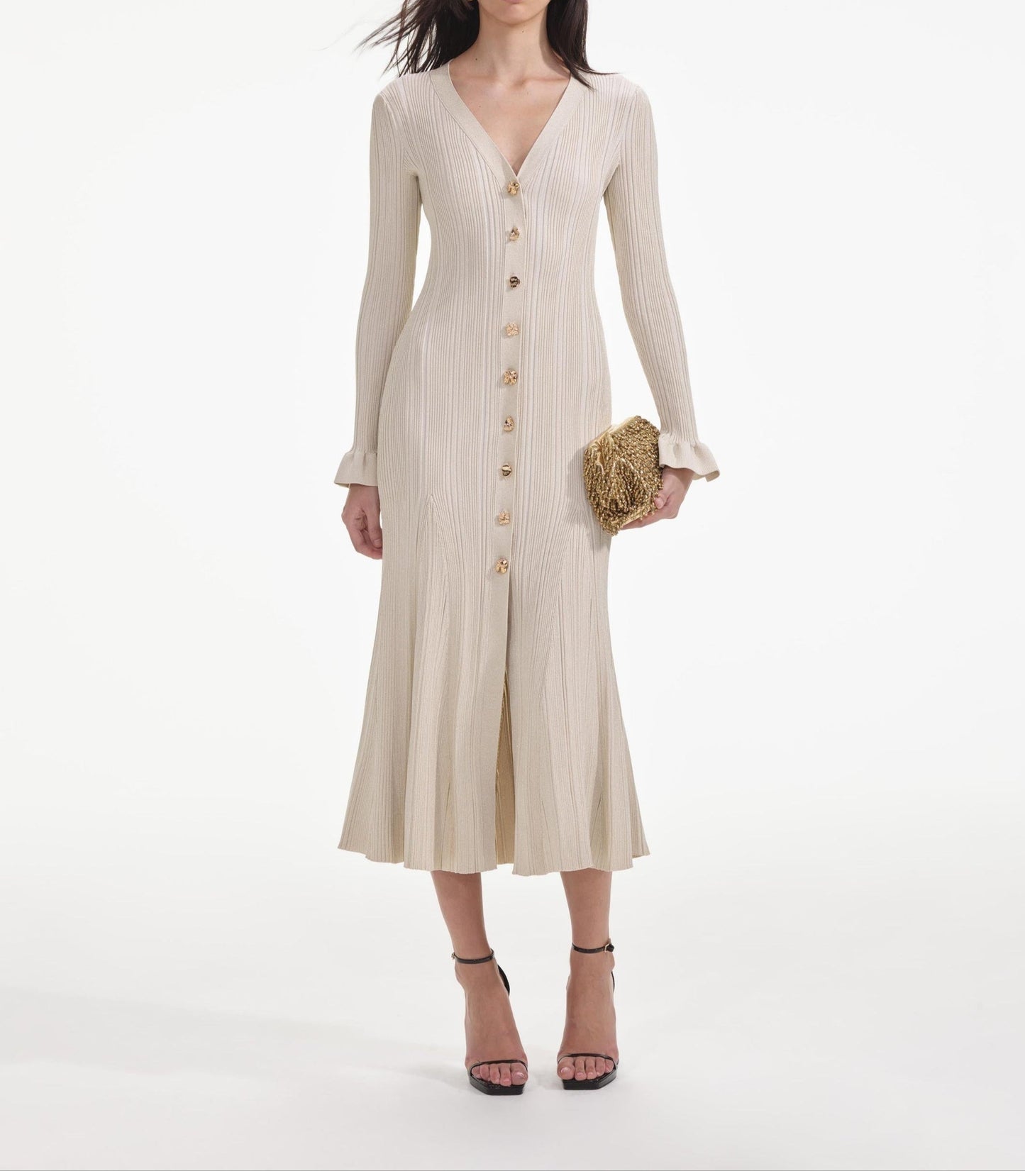 Aria Ribbed Midi Dress