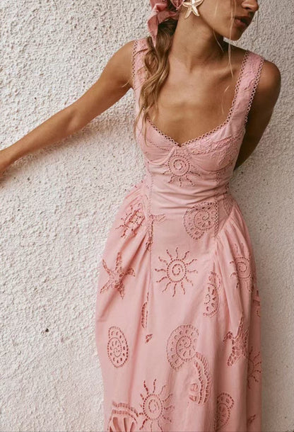 Tiana Eyelet Embroidery Sundress