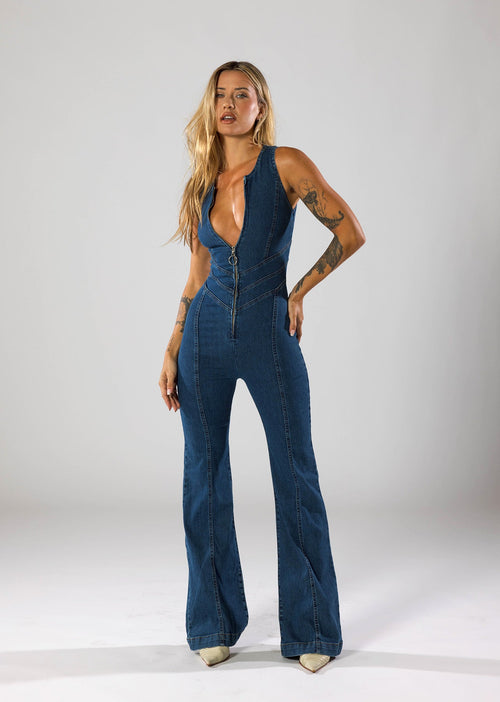 Jenny Denim Jumpsuit