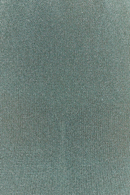 Gracelyn Twisted Metallic Knit Maxi Dress - Aqua