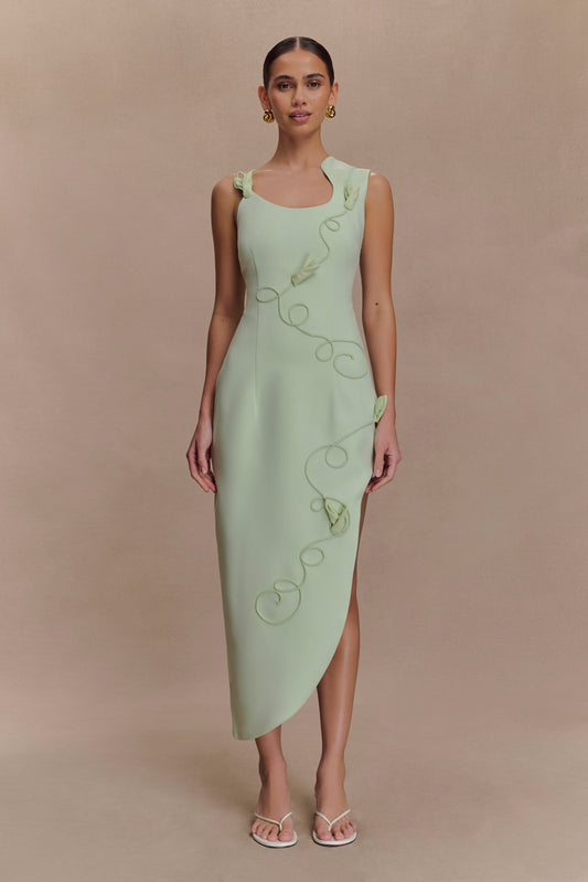 Virginia Midi Dress - Sage