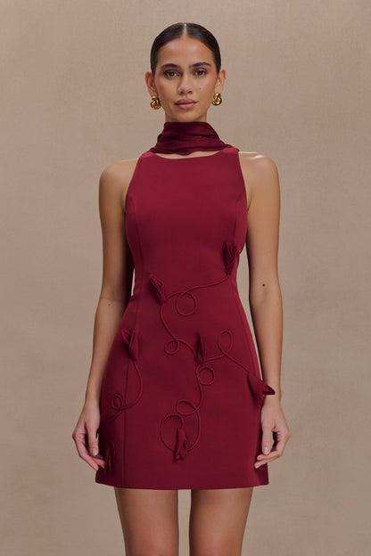 Skyler Mini Dress - Wine