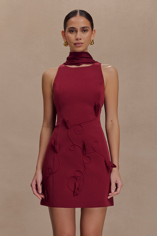 Skyler Mini Dress - Wine
