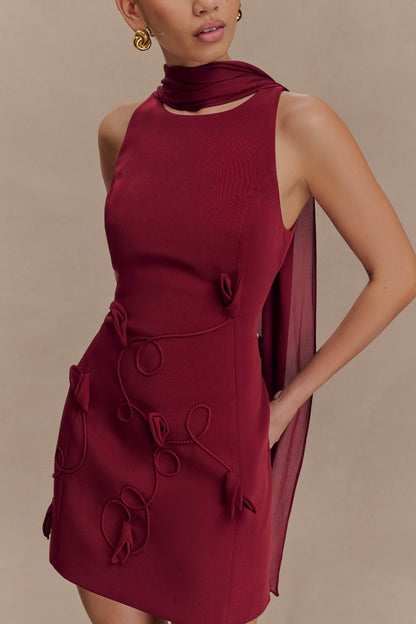 Skyler Mini Dress - Wine