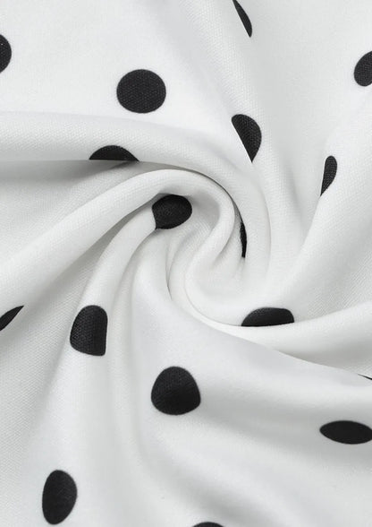 Eloise Asymmetric Polka-Dot Mini Dress