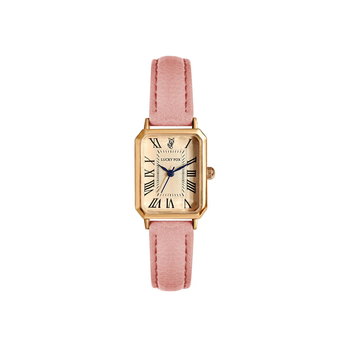 Octavia Square Face Leather Banded Watch