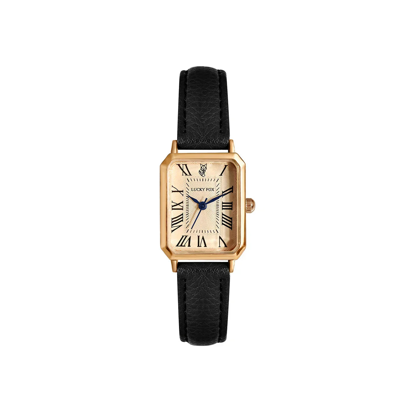 Octavia Square Face Leather Banded Watch