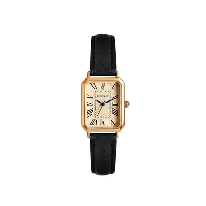 Octavia Square Face Leather Banded Watch