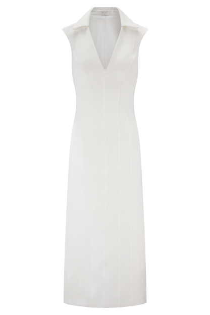 Keagan Sleeveless Midi Dress - Ivory