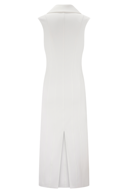 Keagan Sleeveless Midi Dress - Ivory