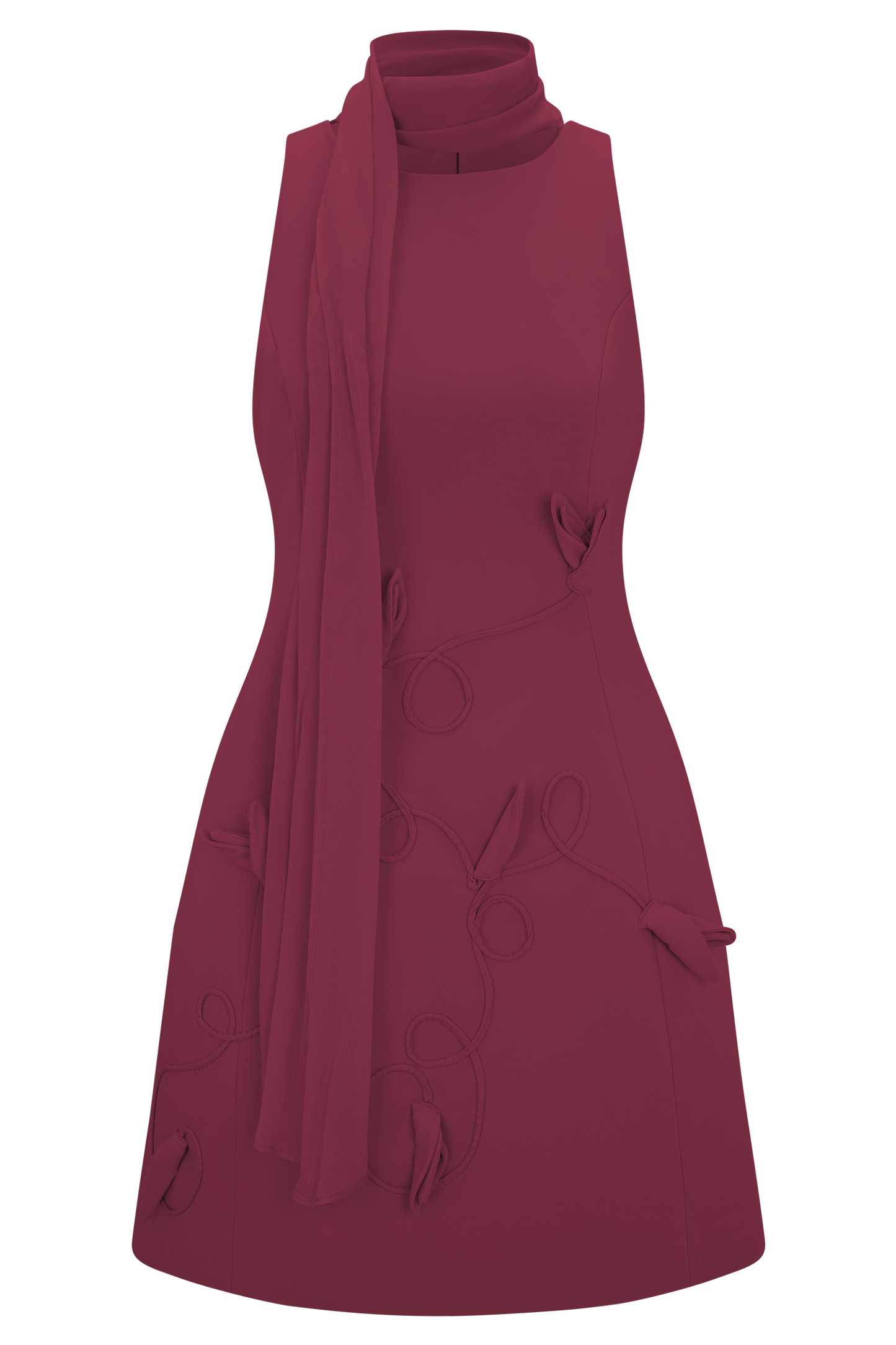 Skyler Mini Dress - Wine