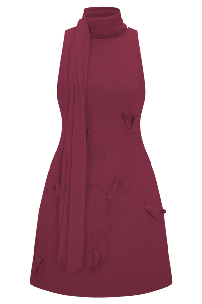 Skyler Mini Dress - Wine