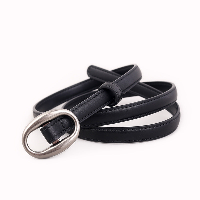 Mallory Skinny Leather Belt