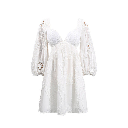 Primavera Embroidered Babydoll Dress