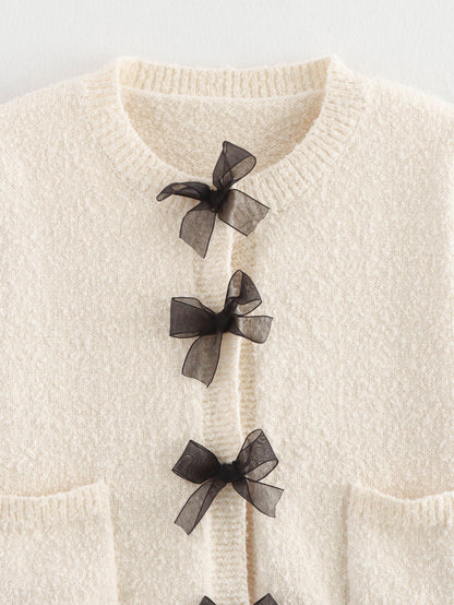 Manuela Bow Cardigan