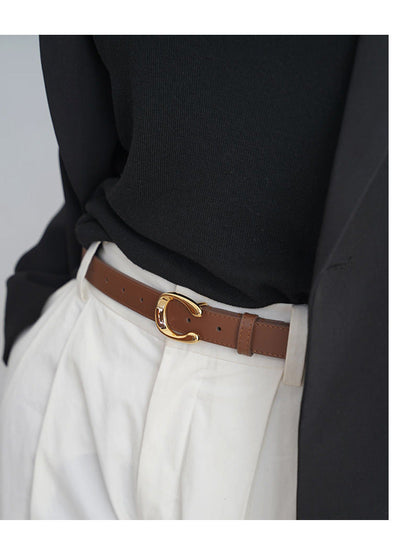 Isabella Gold Buckle Belt