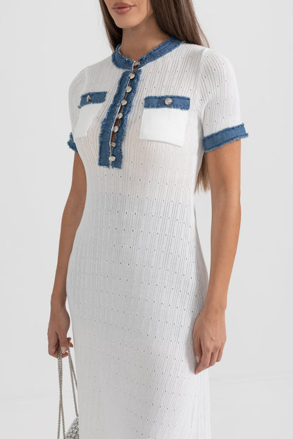 Nora Rib Knit Midi Dress