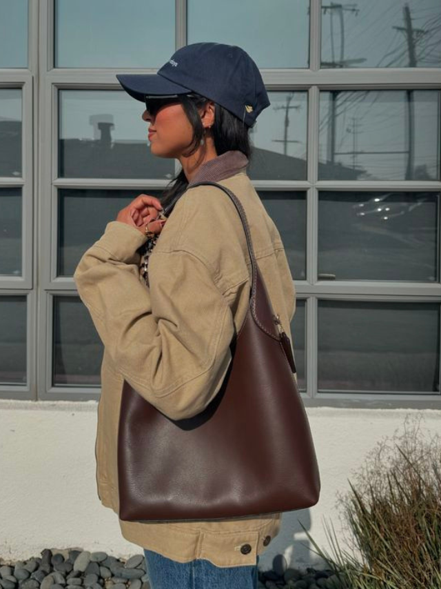 Amelia bag made of artificial leather with a cherry charm