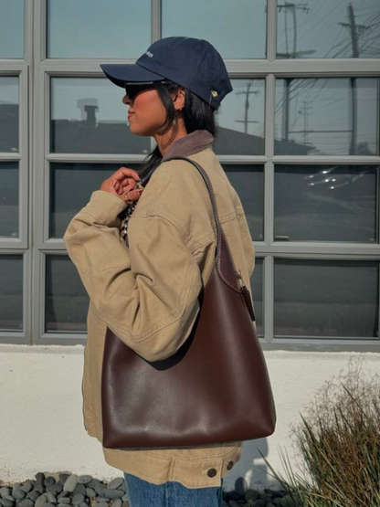 Amelia bag made of artificial leather with a cherry charm