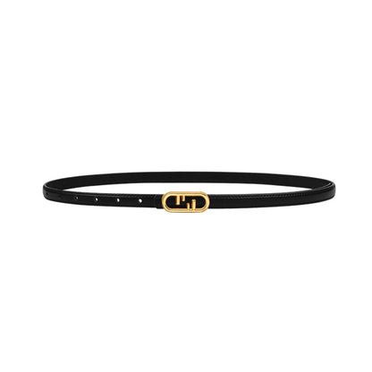 Cara Skinny Leather Belt