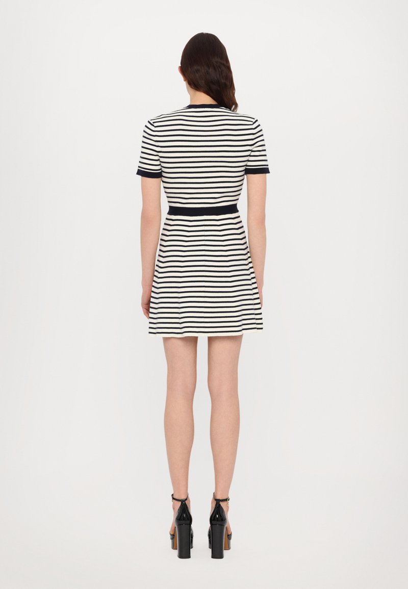 Denise Striped Button-Front Dress
